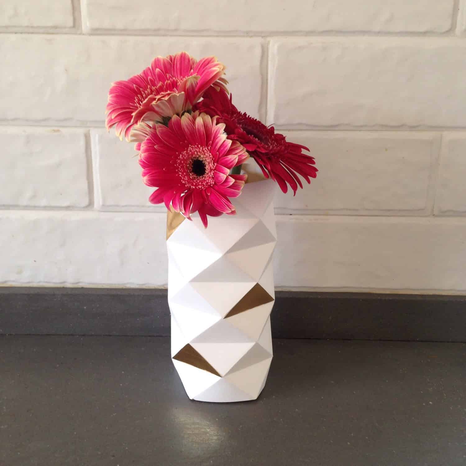 Origami Vase Paper Cover Origami Vase Paper Cover