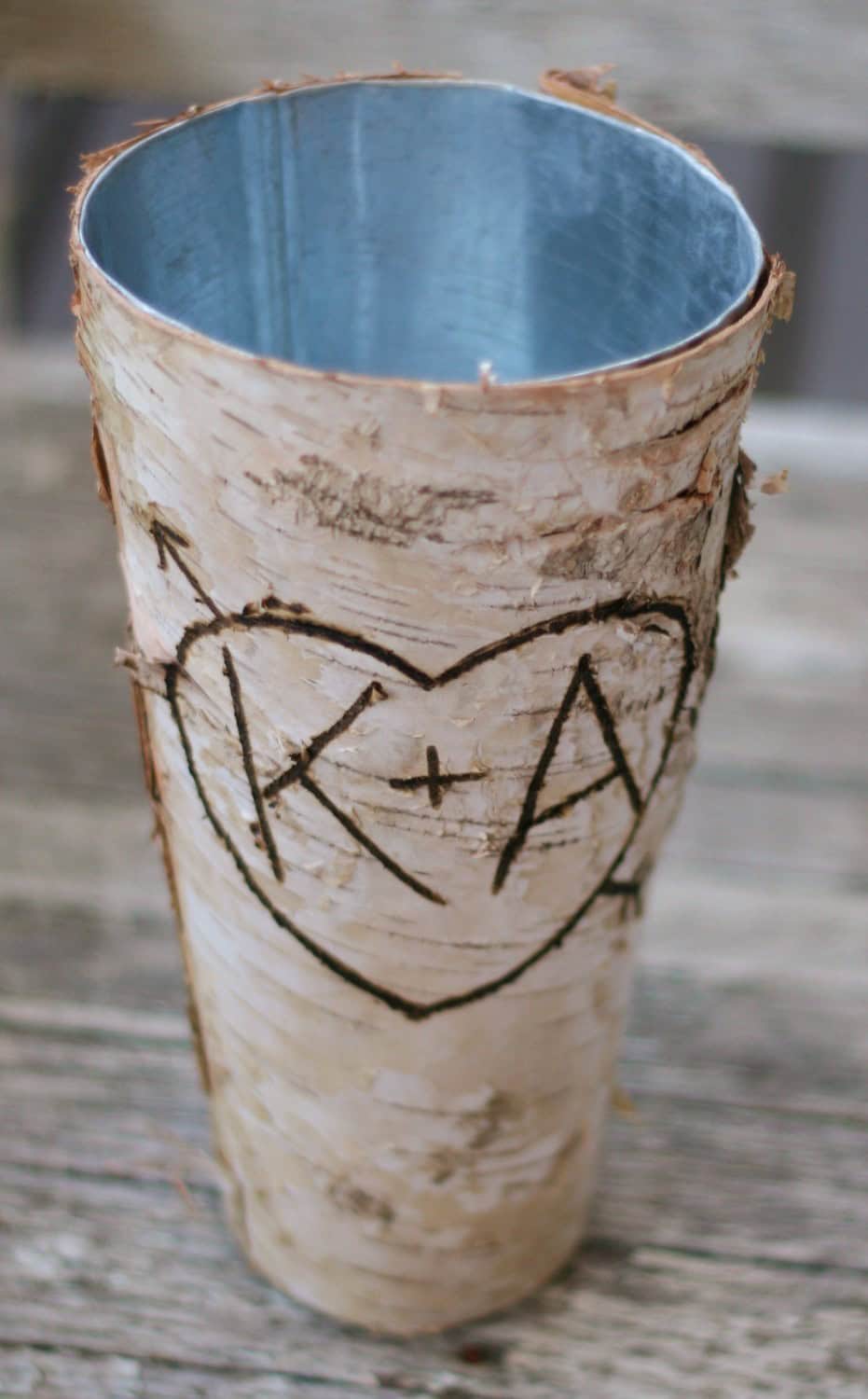 Personalized Birch Vase Personalized Birch Vase