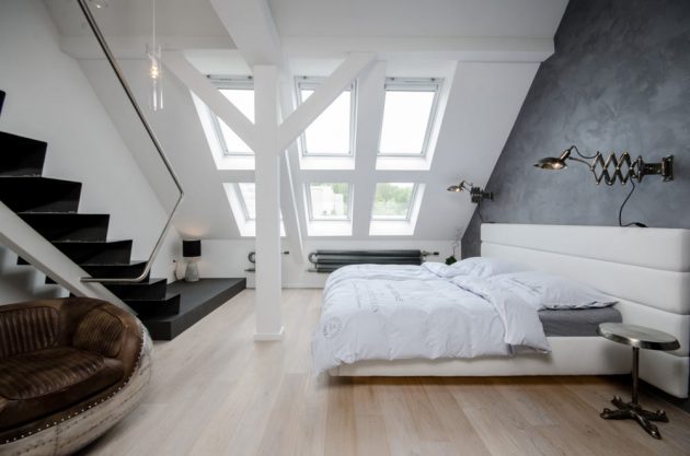 15 Marvelous Attic Interiors With Big Windows That Will Delight You