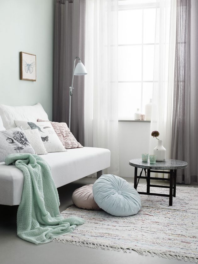 19 Marvelous Interior Designs With Mint Details That Are Worth Seeing