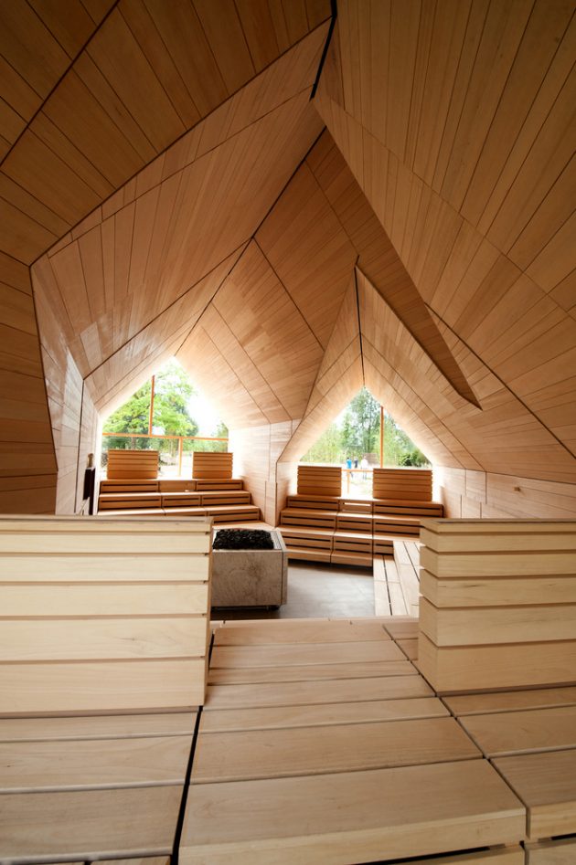 Jordanbad Sauna Village by Jeschke Architektur & Planung in Biberach, Germany