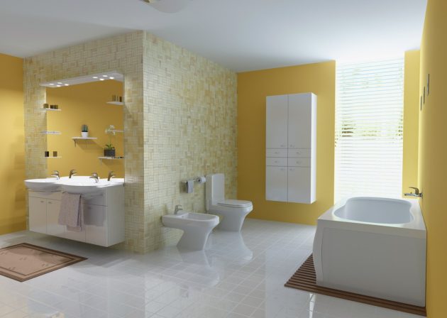 17 Cheerful Ideas To Decorate Functional Colorful Bathroom
