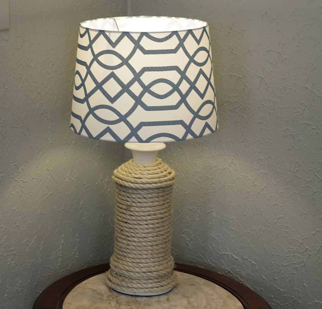 Rope Wrapped Lamp