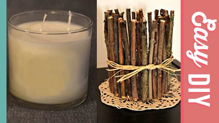Do It Yourself Twig Candle Holder