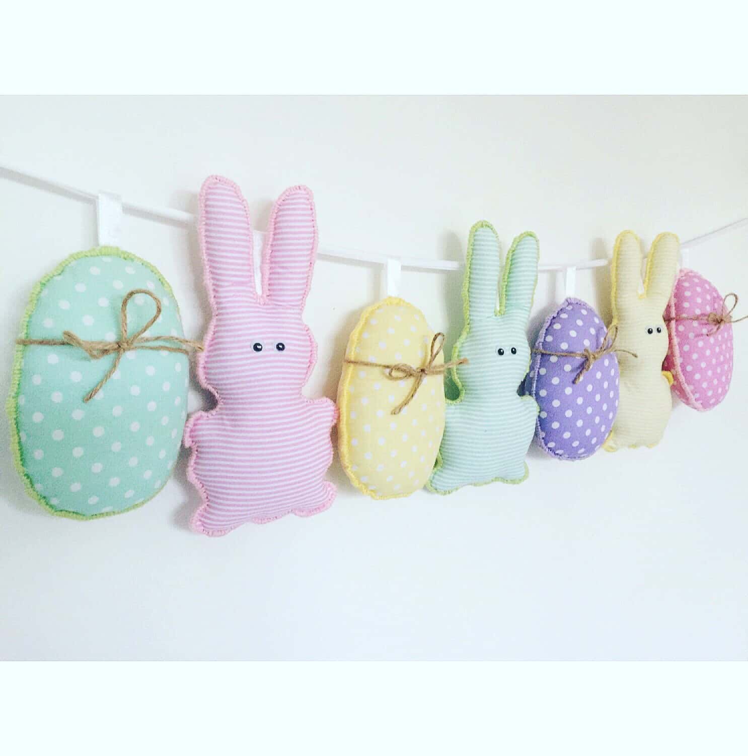 Easter egg bunting Easter egg bunting