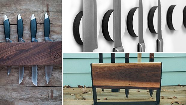 16 Cool Handmade Knife Rack Designs To Update Your Kitchen With