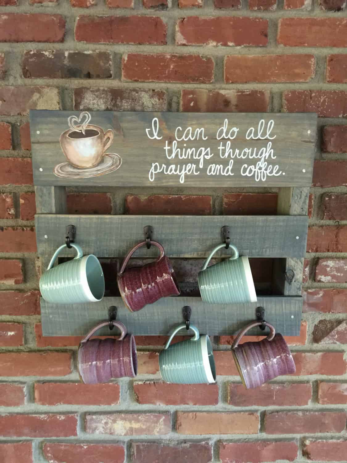 17 Rustic Handmade Mug Rack Designs For Your Kitchen