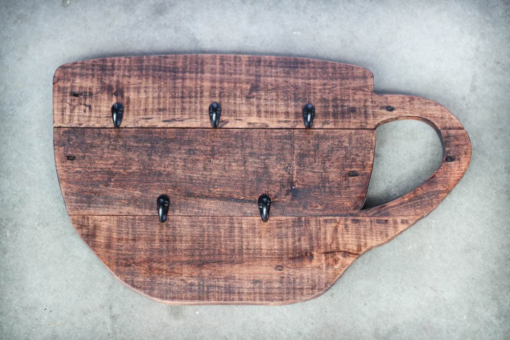 Wood Mug Rack Wood Mug Rack