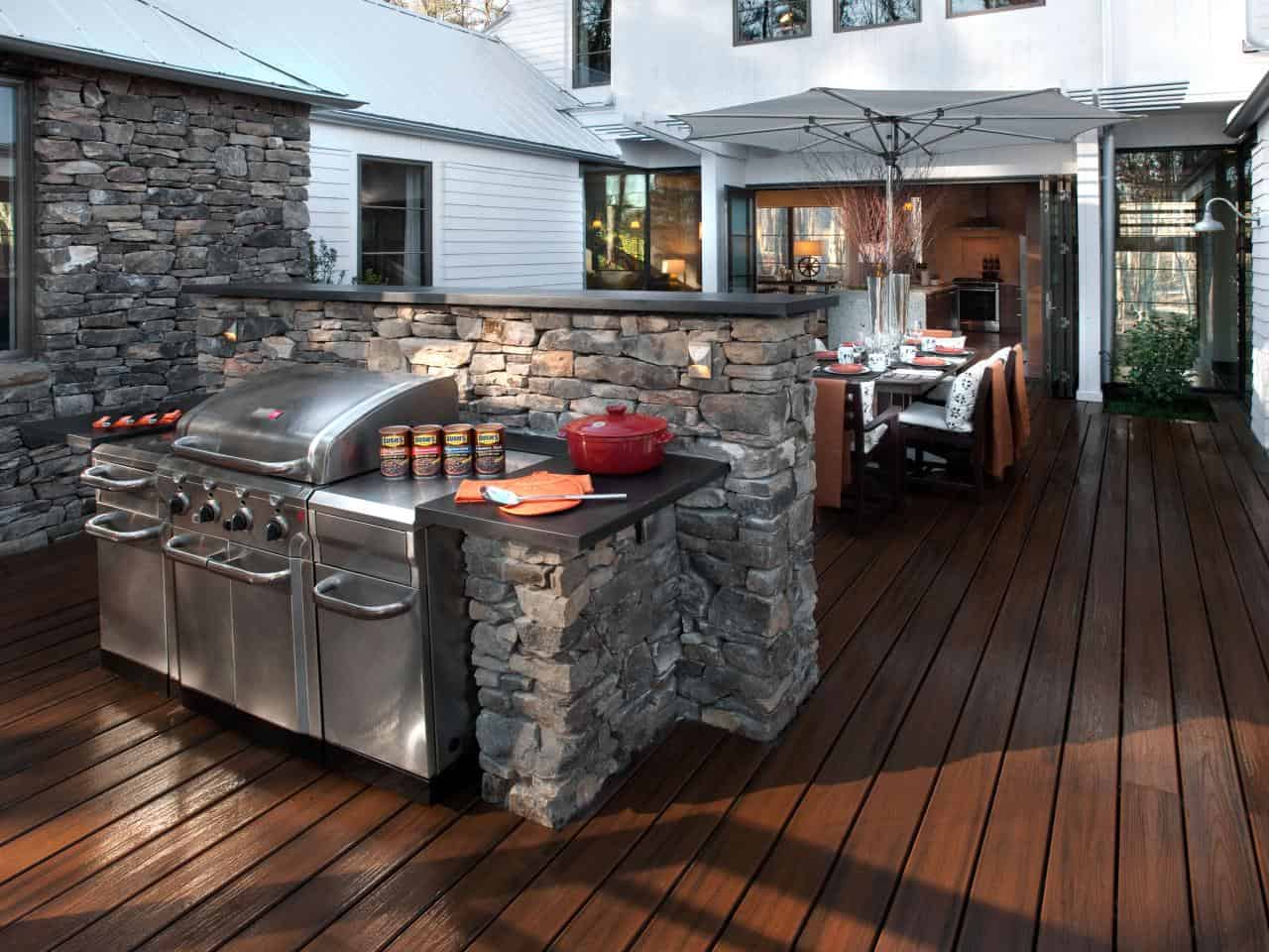 Enjoy Cooking Outside In A New Outdoor Stone Kitchen Enjoy Cooking Outside In A New Outdoor Stone Kitchen