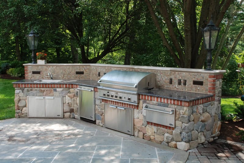 Enjoy Cooking Outside In A New Outdoor Stone Kitchen Enjoy Cooking Outside In A New Outdoor Stone Kitchen