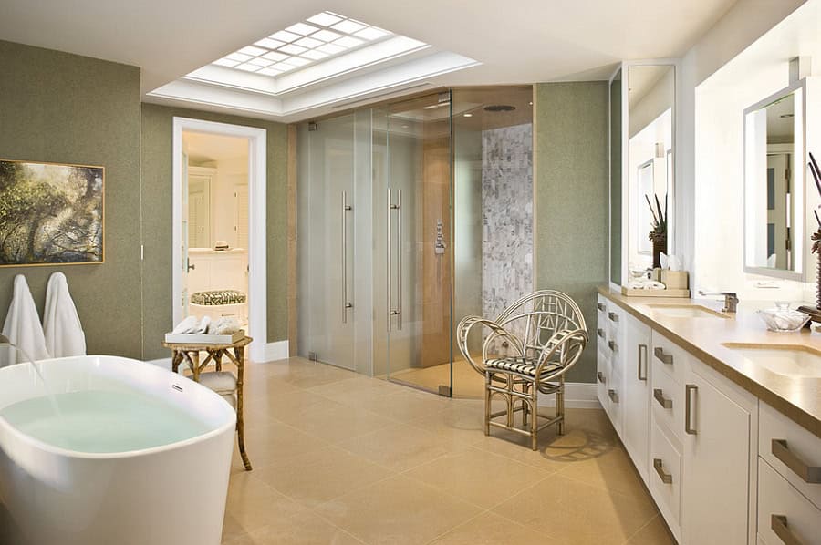 17 Outstanding Ideas For Decorating Bathroom With Skylight 17 Outstanding Ideas For Decorating Bathroom With Skylight
