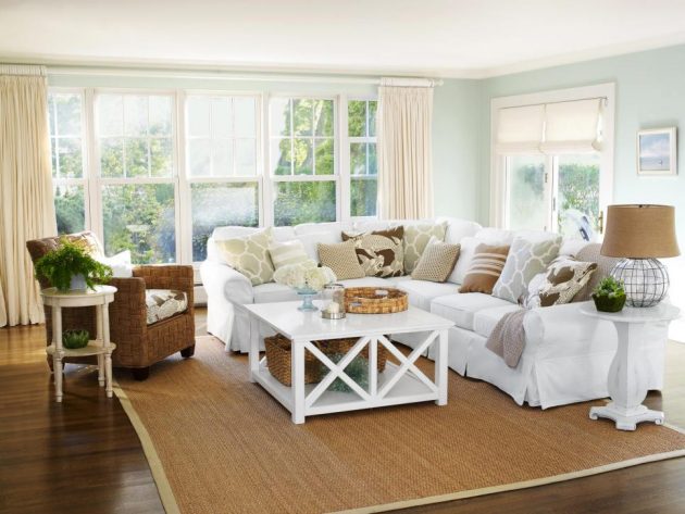 16 Inspirational Ideas For Decorating Beach Themed Living Room