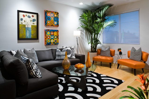18 Excellent Black & White Carpet Designs To Adorn Your Living Room
