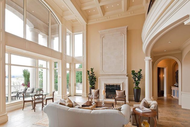16 Outstanding Ideas For Decorating Living Room With High Ceiling