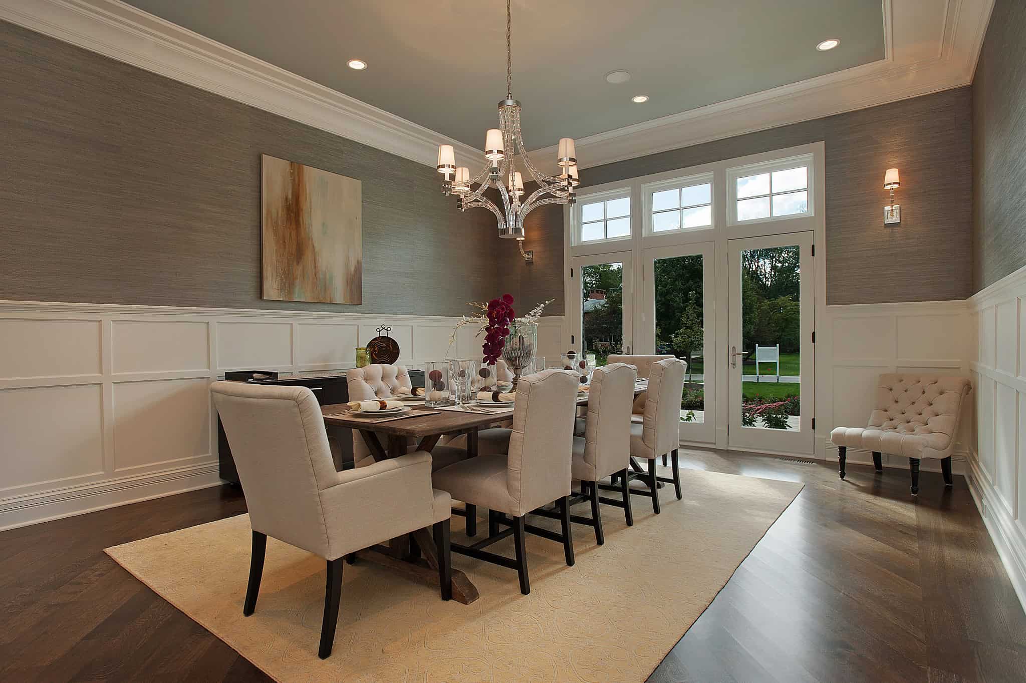 flush mount dining room chandeliers