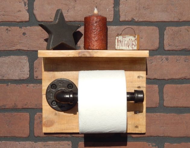 15 Impressive Handmade Pallet Wood Crafts For Your Bathroom