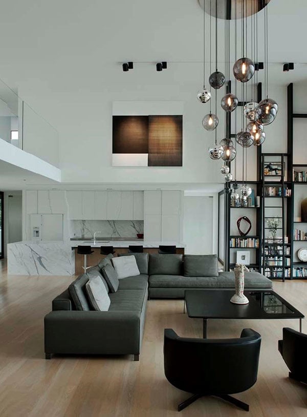 Decorating Living Room With High Ceiling