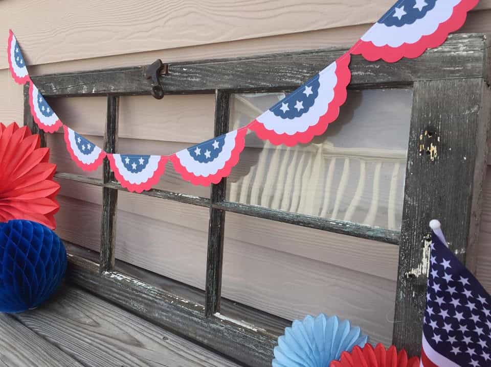 American flag bunting American flag bunting