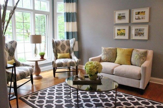 18 Excellent Black & White Carpet Designs To Adorn Your Living Room