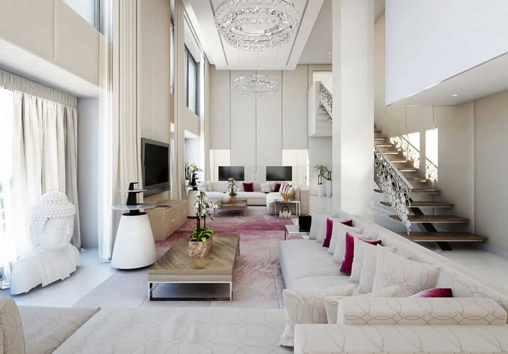 16 Outstanding Ideas For Decorating Living Room With High Ceiling 16 Outstanding Ideas For Decorating Living Room With High Ceiling