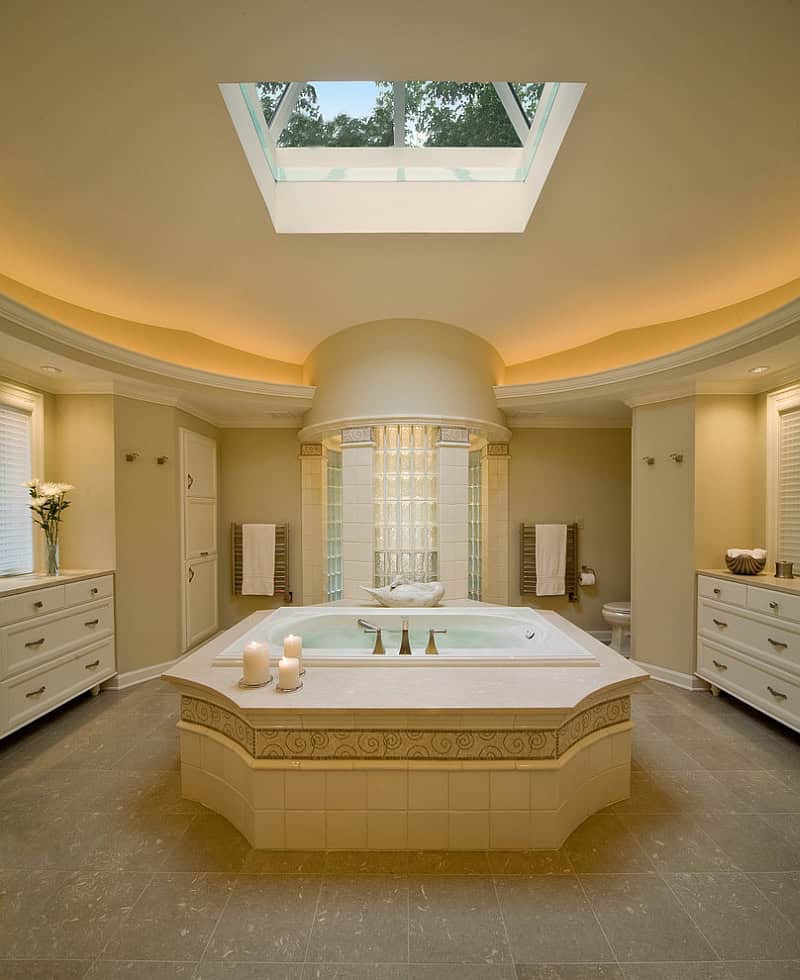 17 Outstanding Ideas For Decorating Bathroom With Skylight 17 Outstanding Ideas For Decorating Bathroom With Skylight