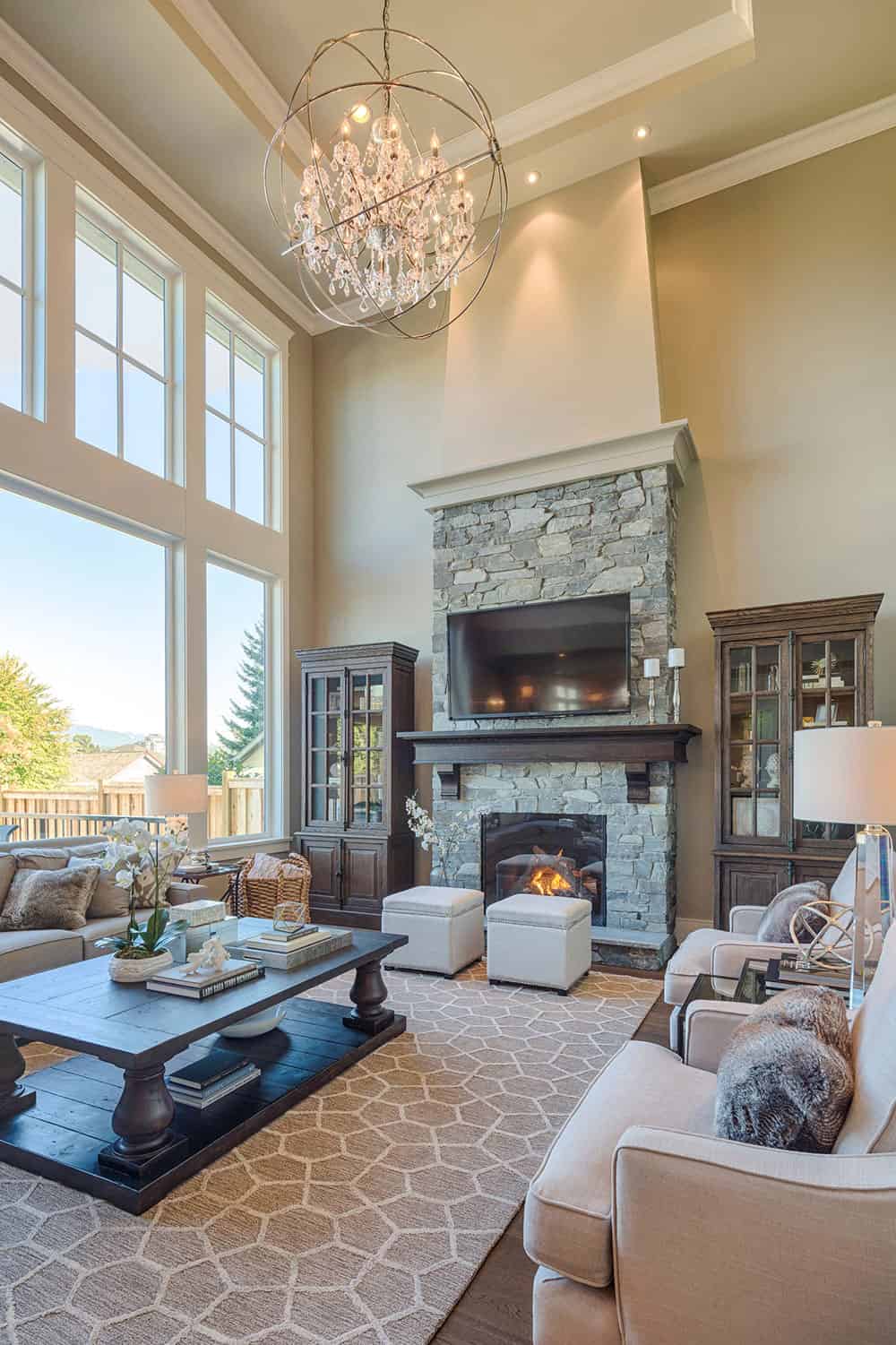 16 Outstanding Ideas For Decorating Living Room With High Ceiling 16 Outstanding Ideas For Decorating Living Room With High Ceiling