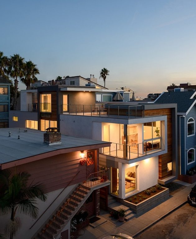 Peninsula House by LeMaster Architects in Long Beach, California