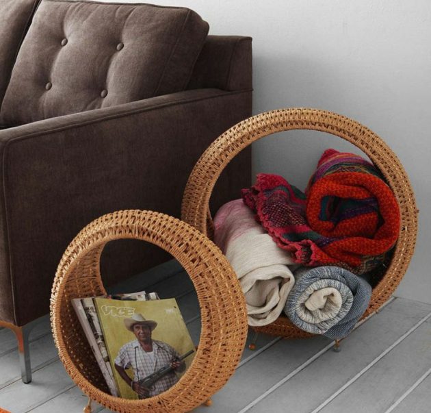 19 Excellent Ideas To Organize The Home With Wicker Baskets