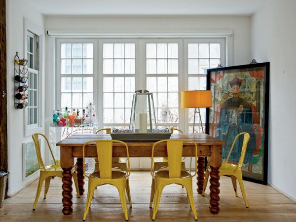 Boho Style Dining Room A Real Hit This, Old Dining Table With Modern Chairs