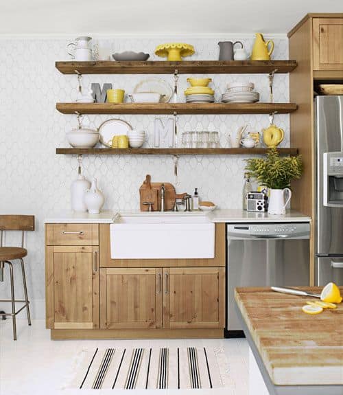 19 Trendy Kitchen  Designs  With Open Shelves  That Will 