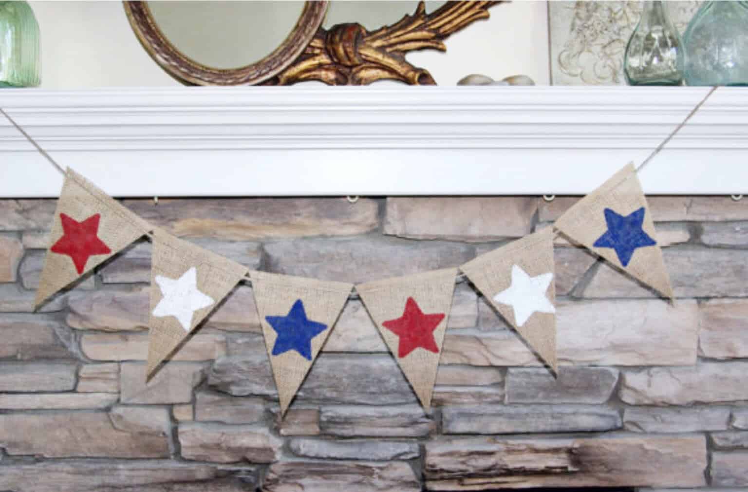 11. Create a decorative burlap banner 11. Create a decorative burlap banner