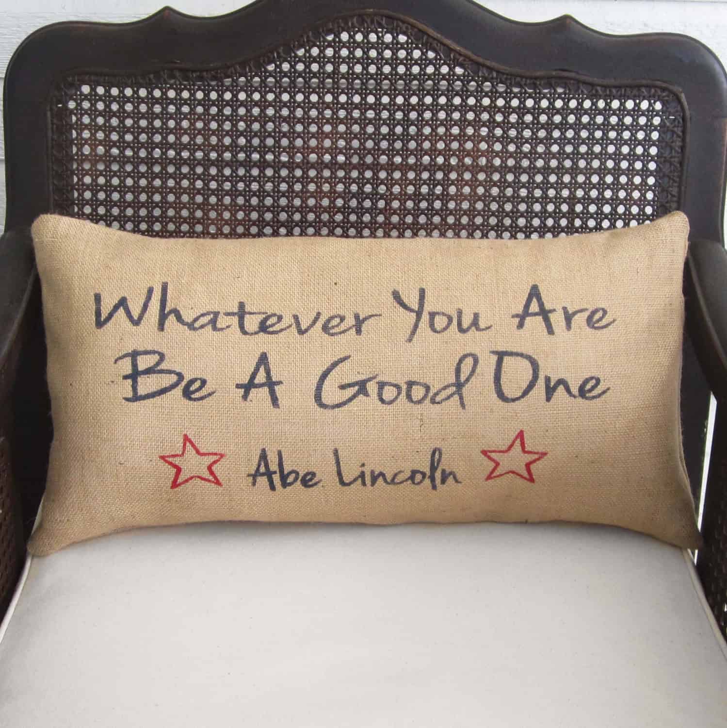 7. Burlap is great for creating personalized pillow covers 7. Burlap is great for creating personalized pillow covers