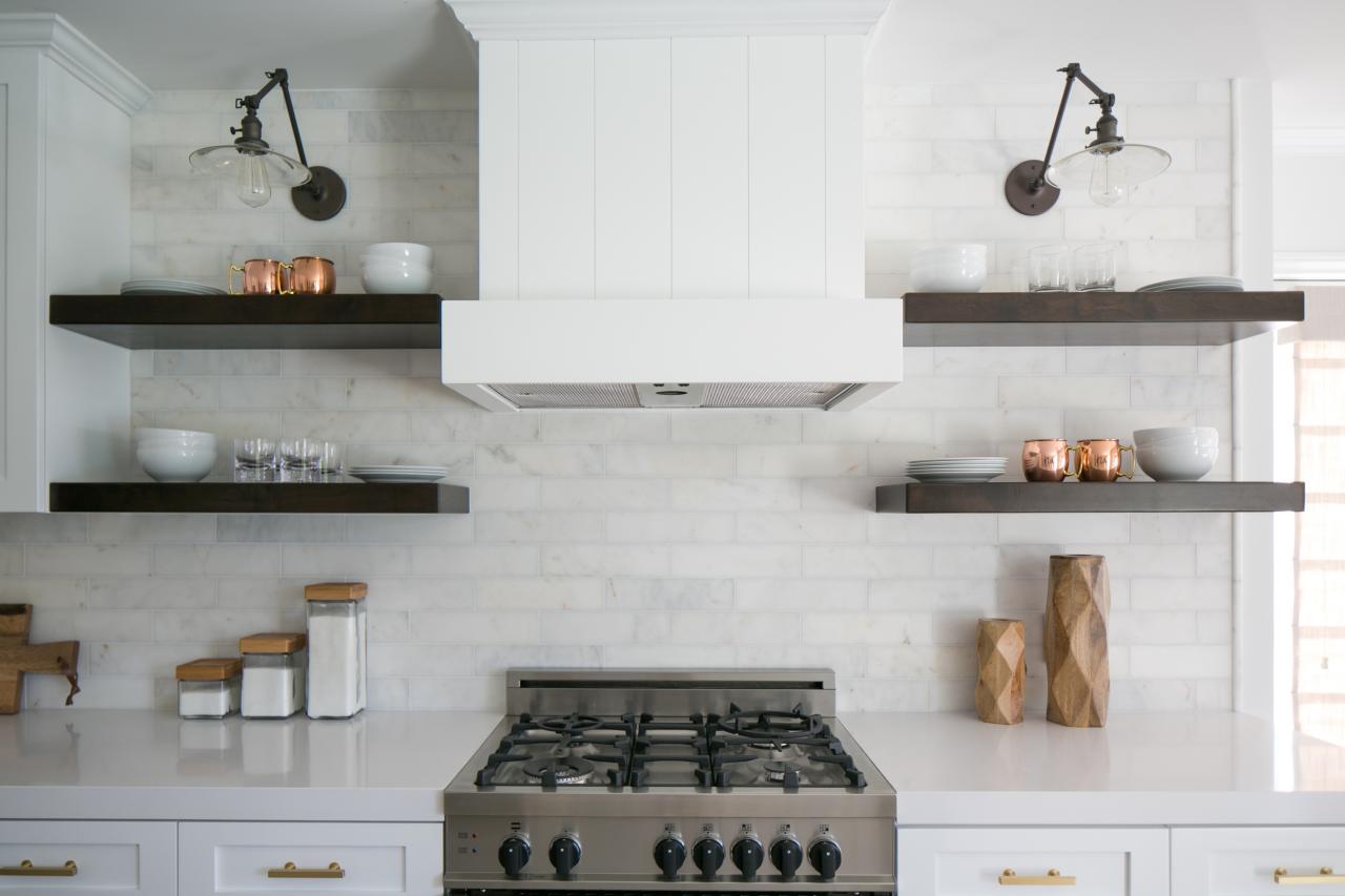 modern kitchen shelves design
