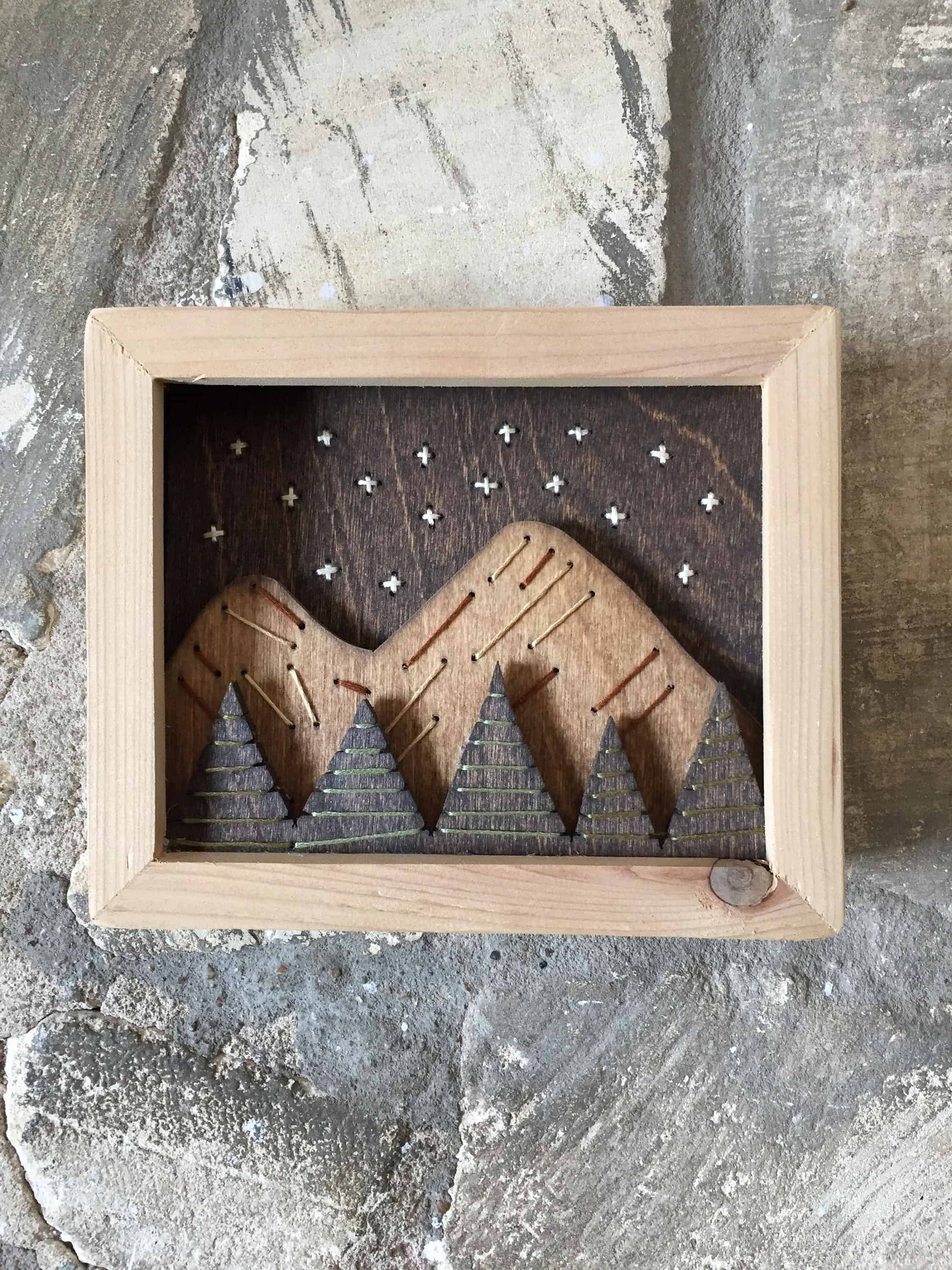 Mountains at Night Wall Hanging Mountains at Night Wall Hanging