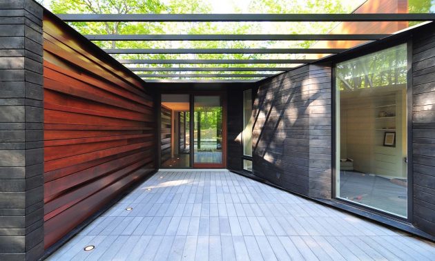 Pleated House by Johnsen Schmaling Architects in Wisconsin, USA