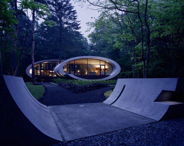 Shell House by ARTechnic in the Karuizawa Forest, Japan