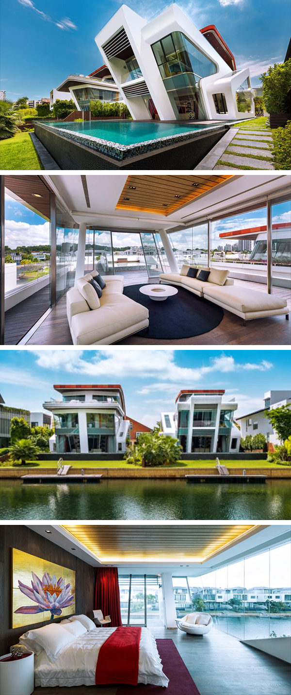 Villa Mistral by Mercurio Design Lab on the Island of Sentosa in Singapore