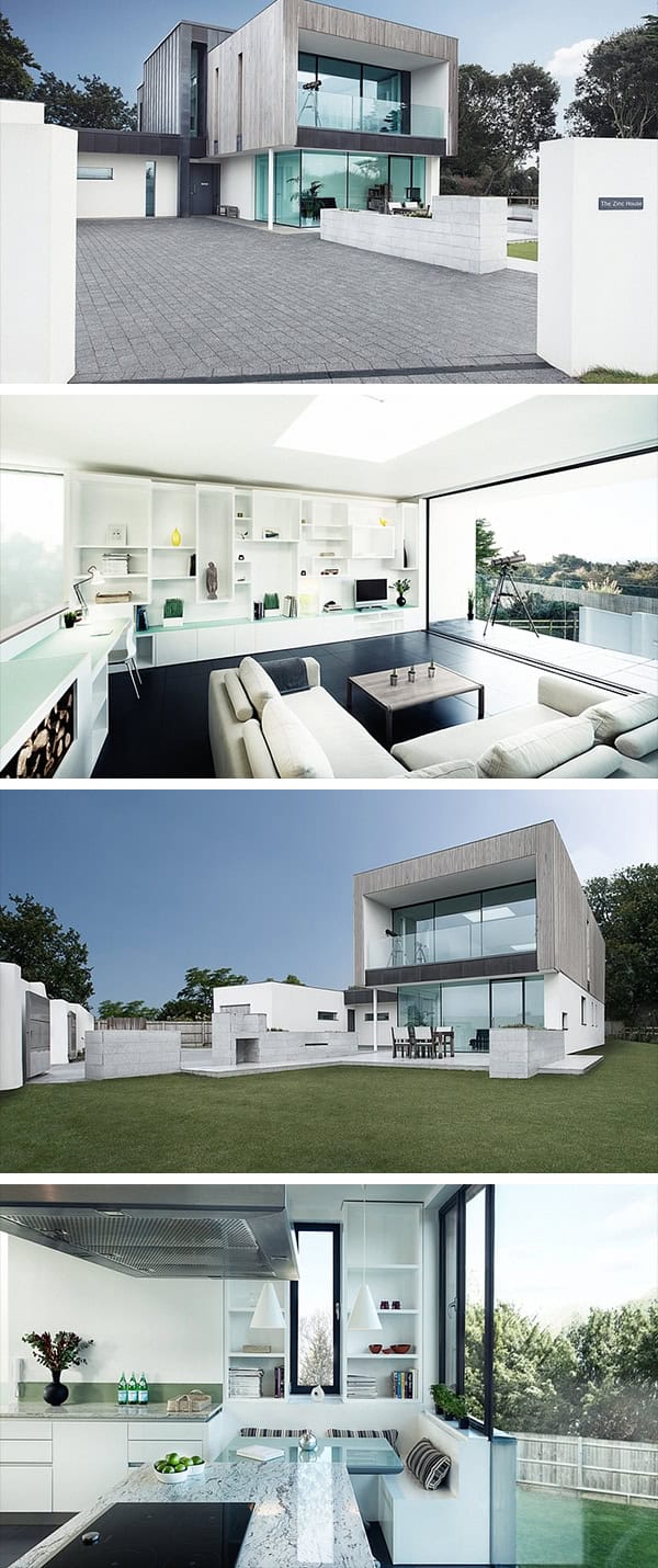 Zinc House by OB Architecture in Milford on Sea, England
