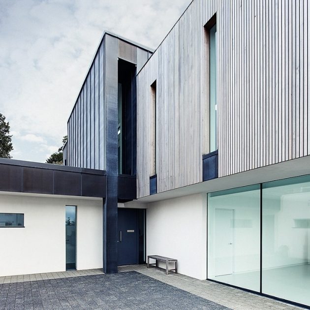 Zinc House by OB Architecture in Milford on Sea, England