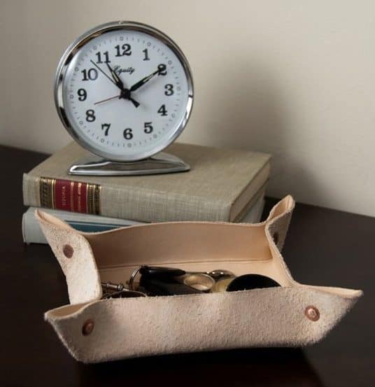 Leather storage bowl Leather storage bowl