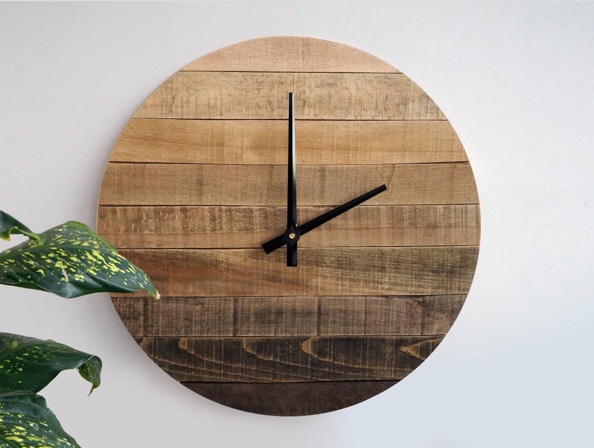 5. Rustic Wall Clock 5. Rustic Wall Clock