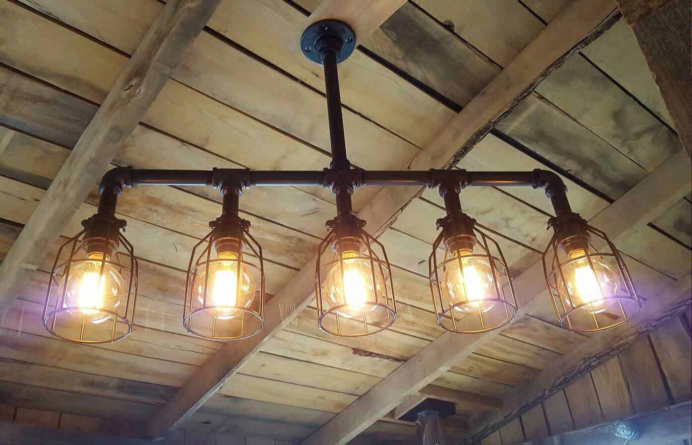 1. Industrial Chandelier Made From Pipers 1. Industrial Chandelier Made From Pipers