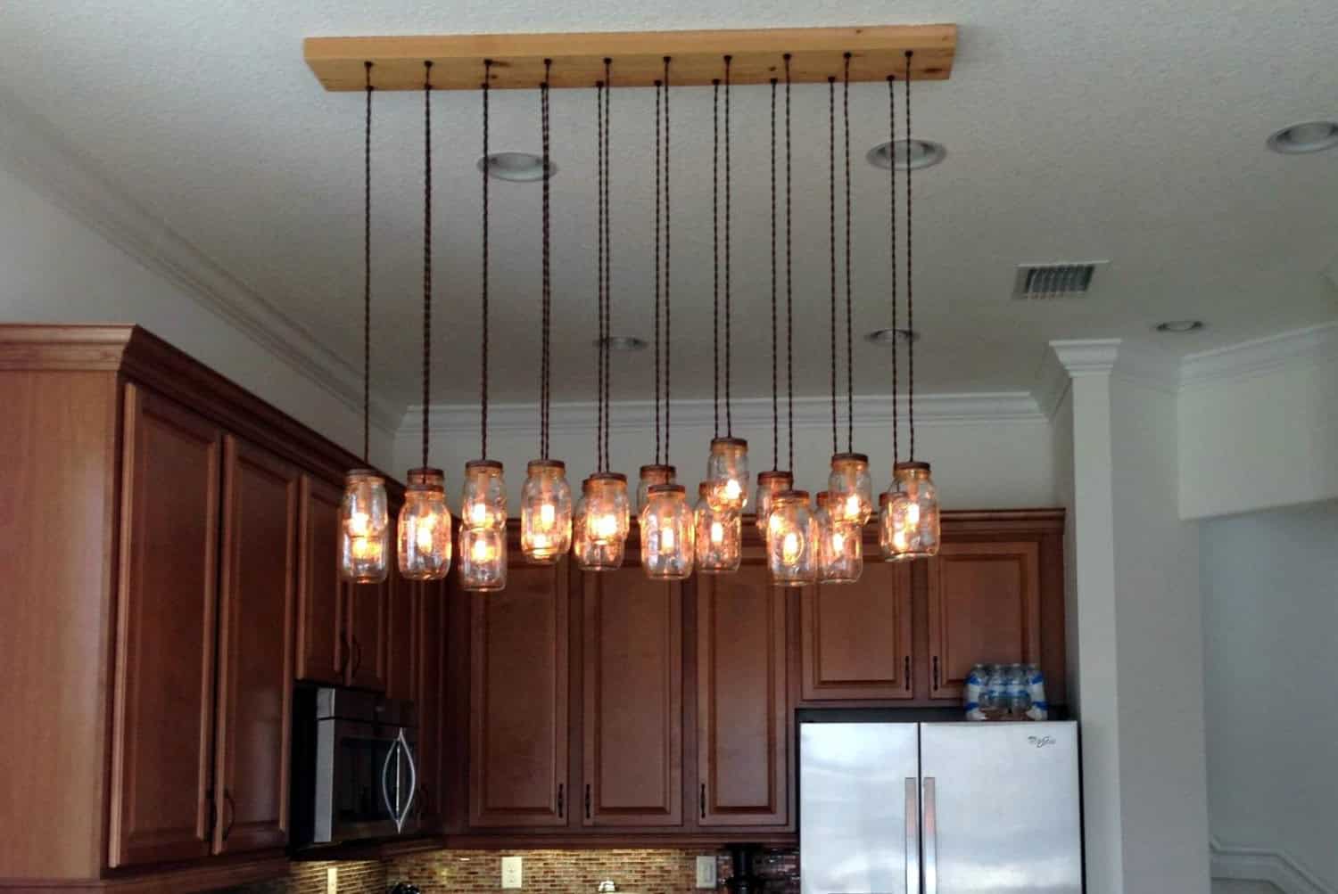 6. 20 Light DIY Mason Jar Chandelier 6. 20 Light DIY Mason Jar Chandelier