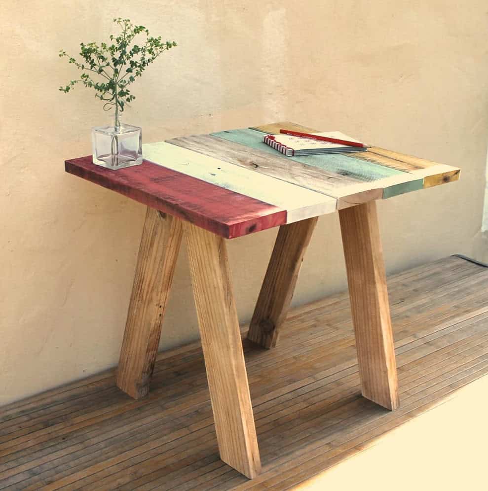 9. Handmade Table out of pallet wood 9. Handmade Table out of pallet wood