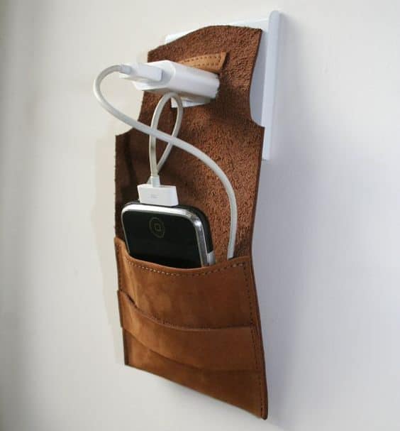 Leather phone dock station Leather phone dock station