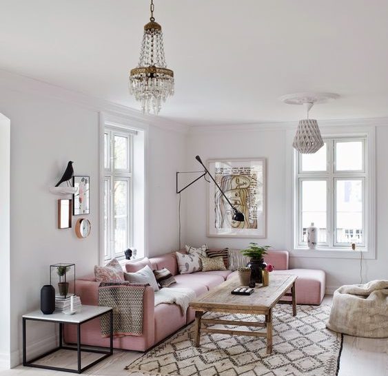 17 Pink Sofa Designs To Break The Monotony In Neutral Interiors
