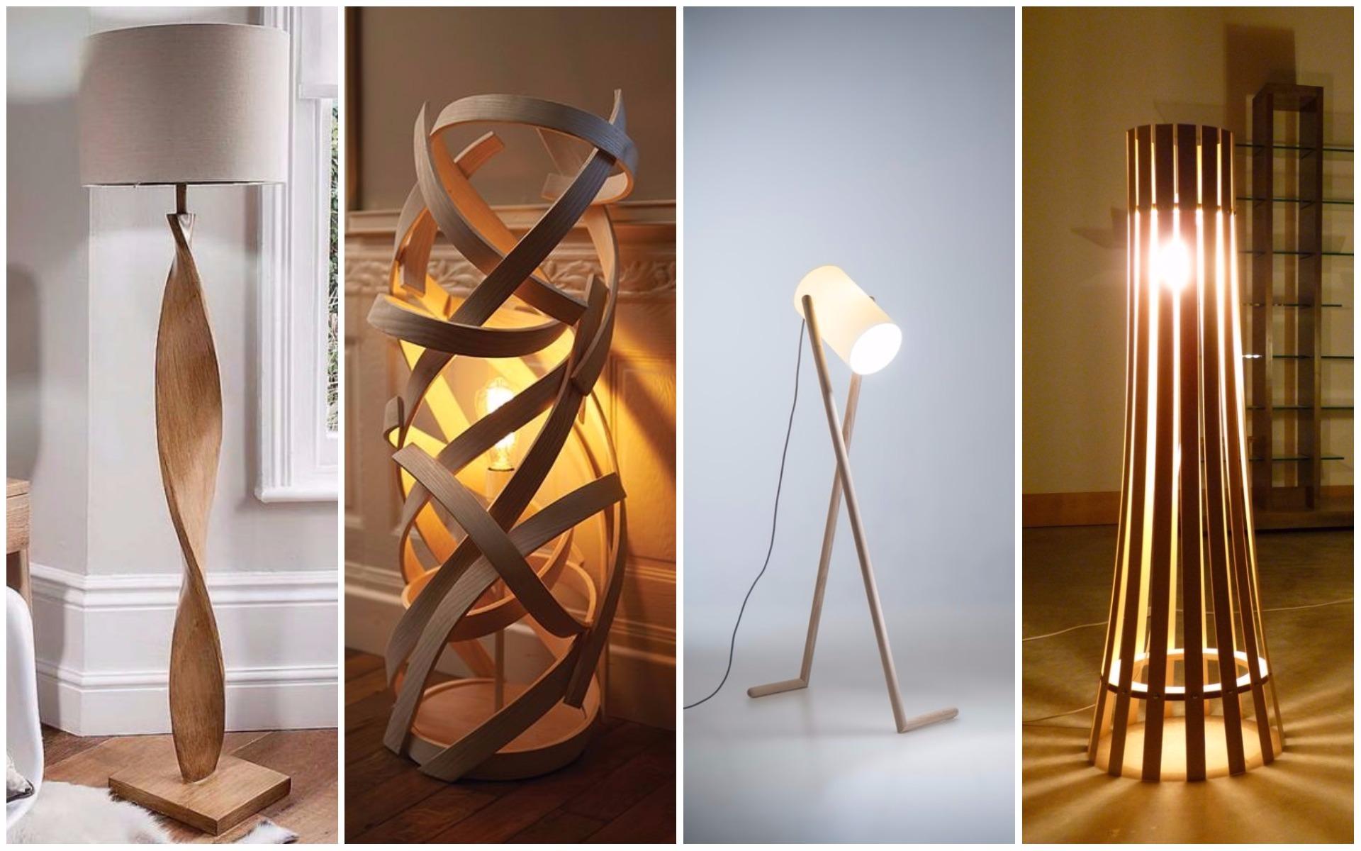 17 Delightful Wooden Floor Lamp Designs That Will Catch
