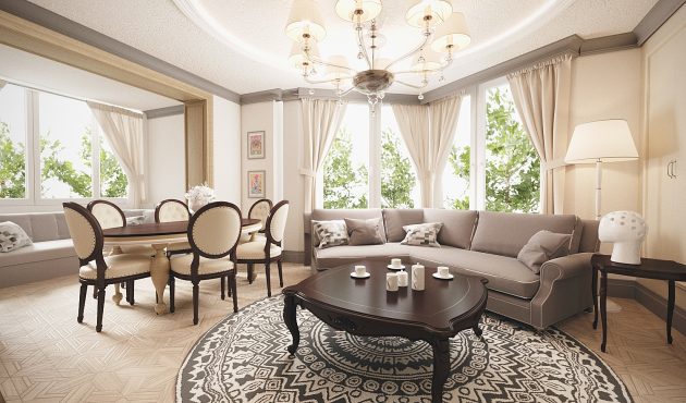 Classic Design Of Apartment, Lviv, Ukraine
