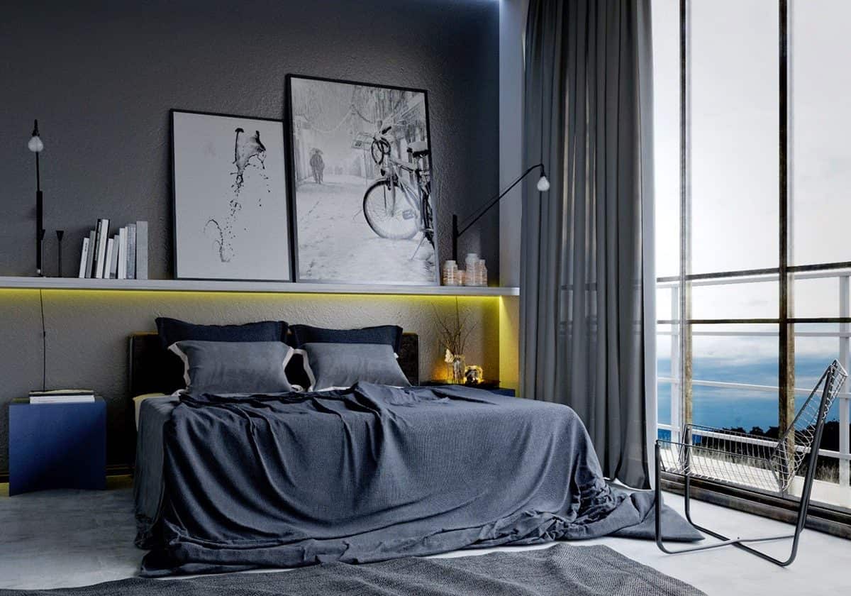 16 Dramatic Masculine Bedrooms To Draw Inspiration From