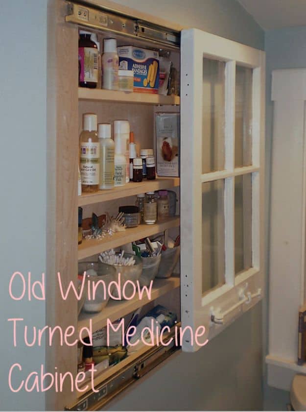 9. Old Window Turned Medicine Cabinet 9. Old Window Turned Medicine Cabinet